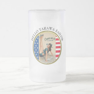 HELLO TARAWA SAILOR MATTGLAS BIERGLAS