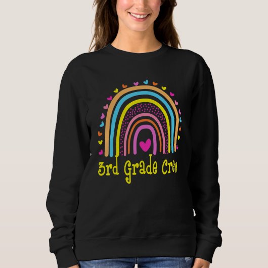 Hello Team 3rd Grade Crew Back To School Teacher K Sweatshirt (Vorderseite)