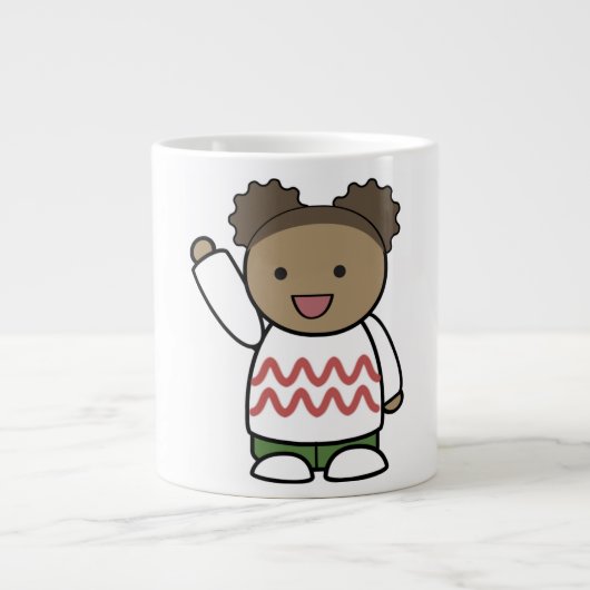 HELLO TEDDY BEAR Jumbo-Tasse (Vorderseite)