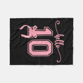 Hello Ten Double Digits Niedlich Coquette Bow 10. Fleecedecke (Vorderseite (Horizontal))