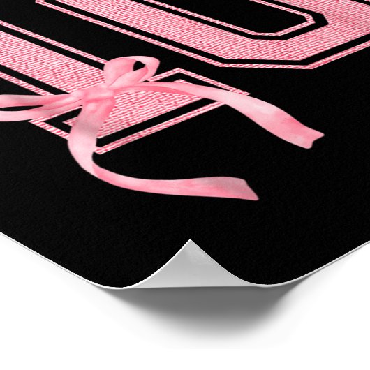 Hello Ten Double Digits Niedlich Coquette Bow 10.  Poster (Ecke)