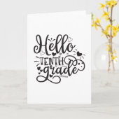 Hello Tenth Grade Karte (Gelbe Blume)