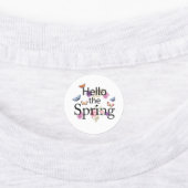 Hello The Spring Blume Etiketten (Befestigt)