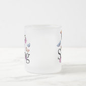 Hello The Spring Blume Mattglastasse (Mittel)