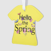 Hello The Spring Blume Ornament (Vorderseite)