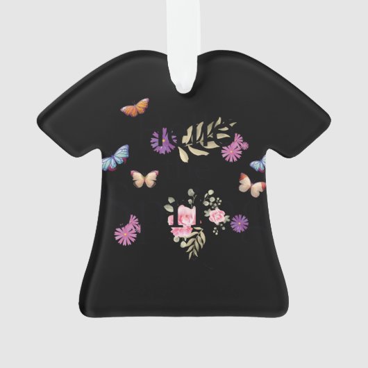 Hello The Spring Blume Ornament (Rückseite)