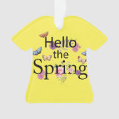 Hello The Spring Blume Ornament (Vorderseite)