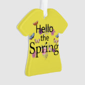 Hello The Spring Blume Ornament (Vorderseite)