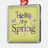 Hello The Spring Blume Ornament Aus Metall (Links)