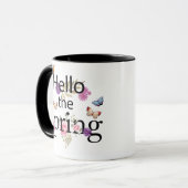 Hello The Spring Blume Tasse (Vorderseite Links)