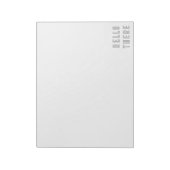 Hello There Minimalistische Kontur Letters Notizblock (Rotiert)