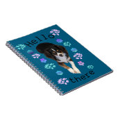 Hello There Puppy Spiral Foto Notebook Notizblock (Rechte Seite)