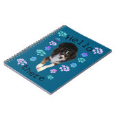 Hello There Puppy Spiral Foto Notebook Notizblock (Linke Seite)