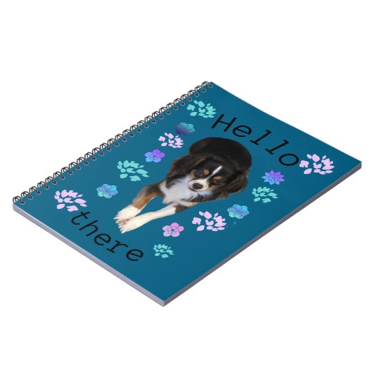Hello There Puppy Spiral Foto Notebook Notizblock (Linke Seite)