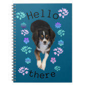 Hello There Puppy Spiral Foto Notebook Notizblock (Vorderseite)