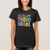 Hello Third 3rd Grade Teacher Student First Day Of T-Shirt (Vorderseite)
