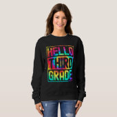 Hello Third Grade Back to School 3rd Grade Teacher Sweatshirt (Vorne ganz)