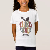 Hello Third Grade Back to School Niedlich Trendy T-Shirt (Vorderseite)