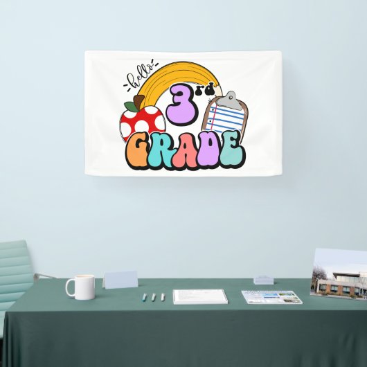 Hello Third Grade Banner (Messe)