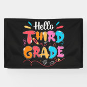 Hello Third Grade Banner (Horizontal)