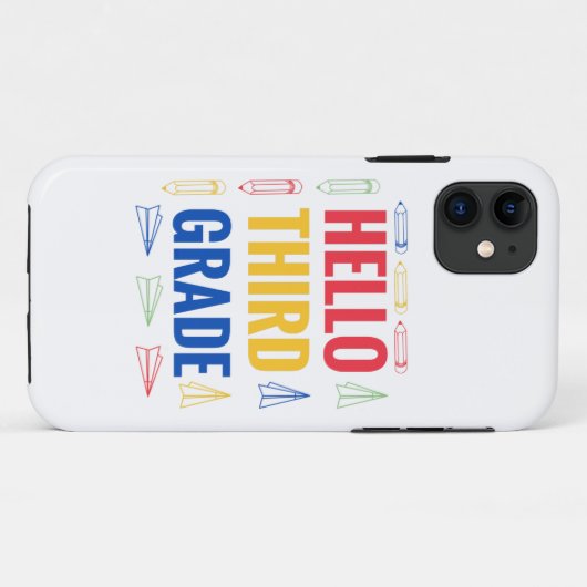 Hello Third Grade Case-Mate iPhone Hülle (Rückseite (Horizontal))