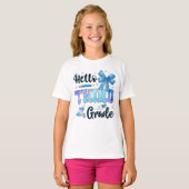 Hello Third Grade First Day of School Coquette T-Shirt (Vorne ganz)