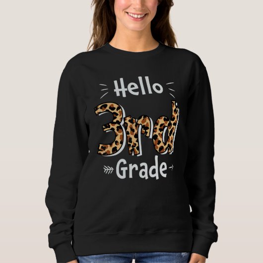 Hello Third Grade Niedlich 3. Klasse 2 Sweatshirt (Vorderseite)