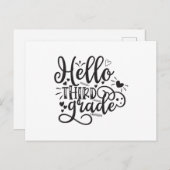 Hello Third Grade Postkarte (Vorne/Hinten)