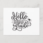 Hello Third Grade Postkarte (Vorderseite)