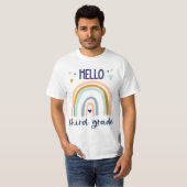 Hello Third Grade Retro Rainbow Heart for 3rd Teah T-Shirt (Vorne ganz)