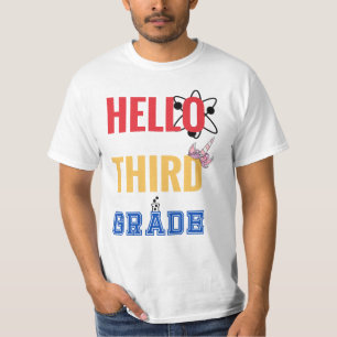 Hello Third Grade Wunderbares Design für die dri T-Shirt