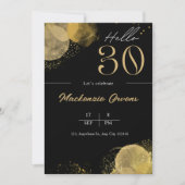 Hello Thirty 30. Geburtstag Einladung (Vorderseite)