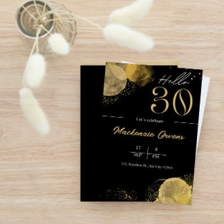 Hello Thirty 30. Geburtstag Einladung