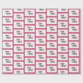 Hello Thirty Curvy Groovy 30. Geburtstag Geschenkpapier (Flach)