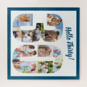 Hello Thirty Foto Collage 30th Birthday Square Puzzle (Horizontal)