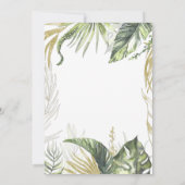 Hello Thirty | Modernes rosa Drehbuch tropisch 30. Einladung (Rückseite)