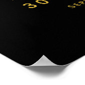 Hello Thirty Retro 30. Geburtstag Begrüßungszeiche Poster (Ecke)