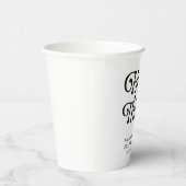 Hello Thirty Retro 30. Geburtstag Pappbecher (Rechts)