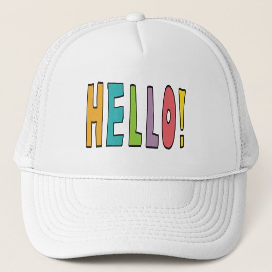 Hello! Truckerkappe (Vorderseite)
