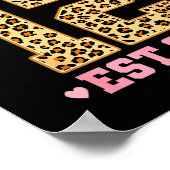 Hello Twelve Est 2013 12th Birthday Coquette Bow L Poster (Ecke)