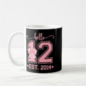 Hello Twelve Est 2014 12th Birthday Coquette 12 Ye Kaffeetasse (Links)
