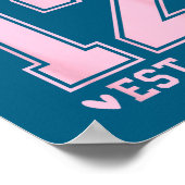 Hello Twelve Est 2014 12th Birthday Coquette 12 Ye Poster (Ecke)