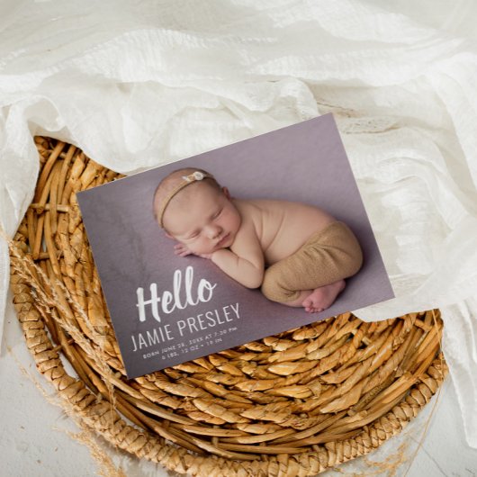 HELLO-Typografie Postkarte