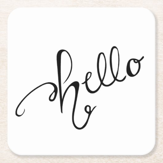 Hello Untersetzer - Handschriftlich (Vorderseite)