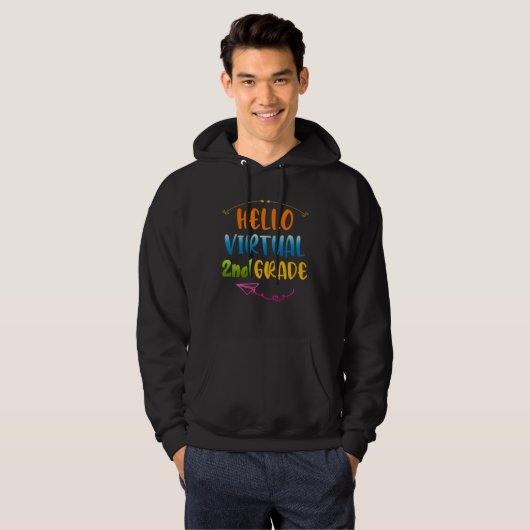 Hello Virtual 2nd grade   Back to School 2020 Hoodie (Vorne ganz)