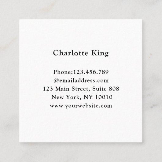 "Hello!" Visitenkarte (Rückseite)