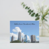 HELLO VON CLEVELAND OHIO Postcard Postkarte (Stehend Vorderseite)