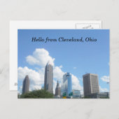 HELLO VON CLEVELAND OHIO Postcard Postkarte (Vorne/Hinten)