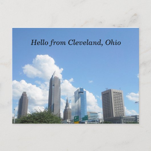 HELLO VON CLEVELAND OHIO Postcard Postkarte (Vorderseite)