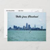 HELLO VON CLEVELAND Postcard Postkarte (Vorne/Hinten)